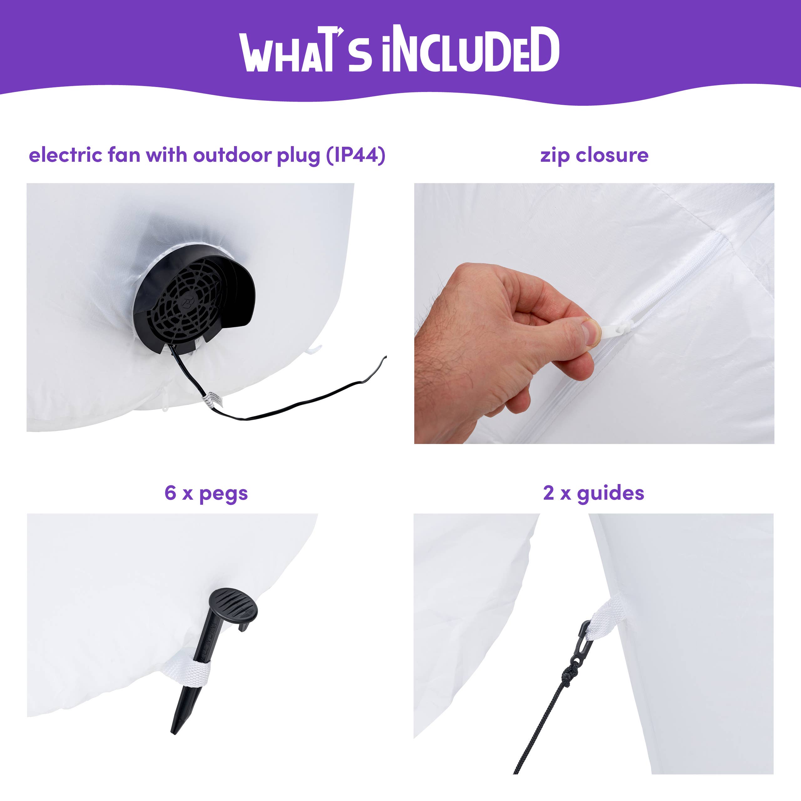 The Twiddlers - Wholesale Inflatables - Halloween Giant Inflatable Ghost - 9ft Mains Powered LED6