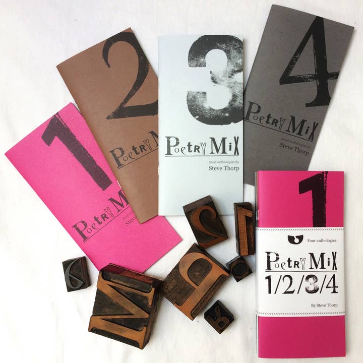 Poetry Mix: Four Anthologies by Steve Thorp and Mary Thorp for wholesale by Raw Mixture