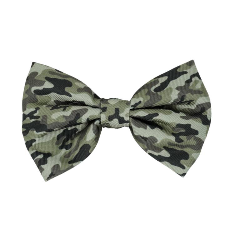 Dog Bow Tie - Green Camo for wholesale by Korriko Pet Supply
