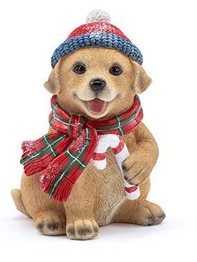 Dog, Candy Cane and Plain Scarf item # 53719 for wholesale by Napco