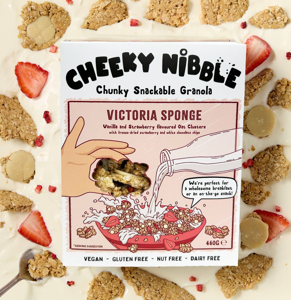 Cheeky Nibble – wholesale Granola – Victoria Sponge Granola - Gluten Free