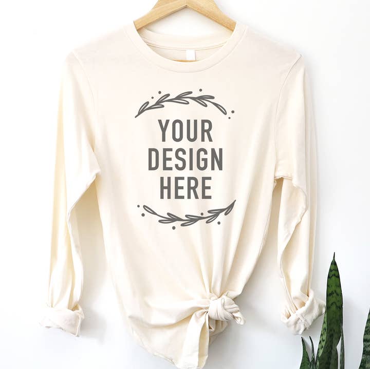 Miche Custom - Wholesale Screen Printed T-Shirt - Women's - Your Custom Design Long Sleeve Tee, Your Artwork DTF Printed4