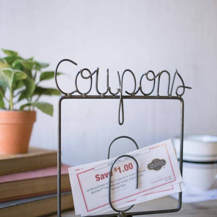Kalalou - Wholesale Desk Organizer - Wire Coupons Holder
