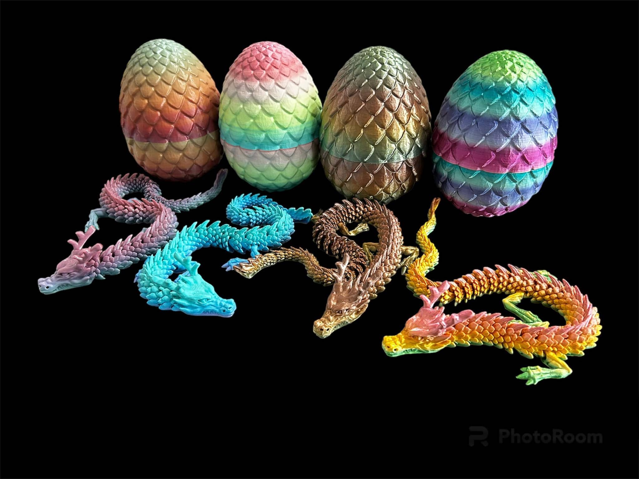3D in Paradise - Wholesale Fidget Toy - Kids - Articulated Dragon with Egg1
