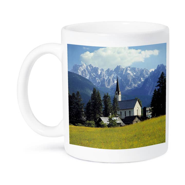 3dRose - Wholesale Coffee Mug - 3dRose, Austria, Gosau, Dachstein Alps, Spire of the church -EU03 RER0027 - Ric Ergenbright, Mug8