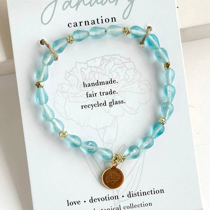 Braccialetto Fiore di Nascita di Gennaio per la vendita all'ingrosso da parte di WorldFinds