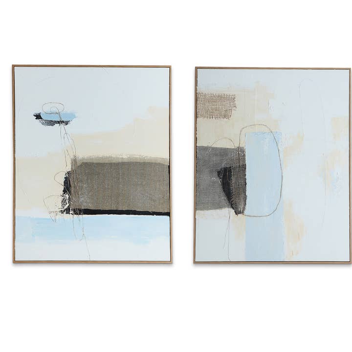 Leinwandbild in neutralen Farbtönen, 80x3x100cm für den Großhandel von Kodu