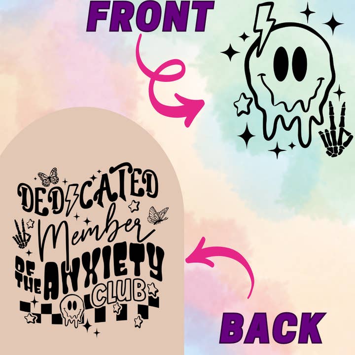 Anxiety Club Tee for wholesale by Rosewater & Castiron Crafts