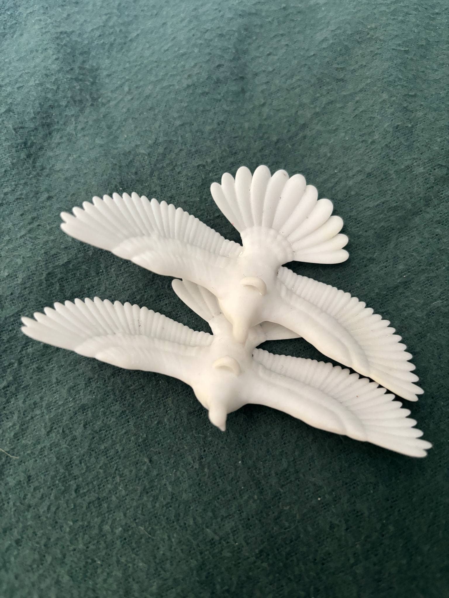Cryptid Creations - Wholesale Ornament - Pair of resin turtle doves 3