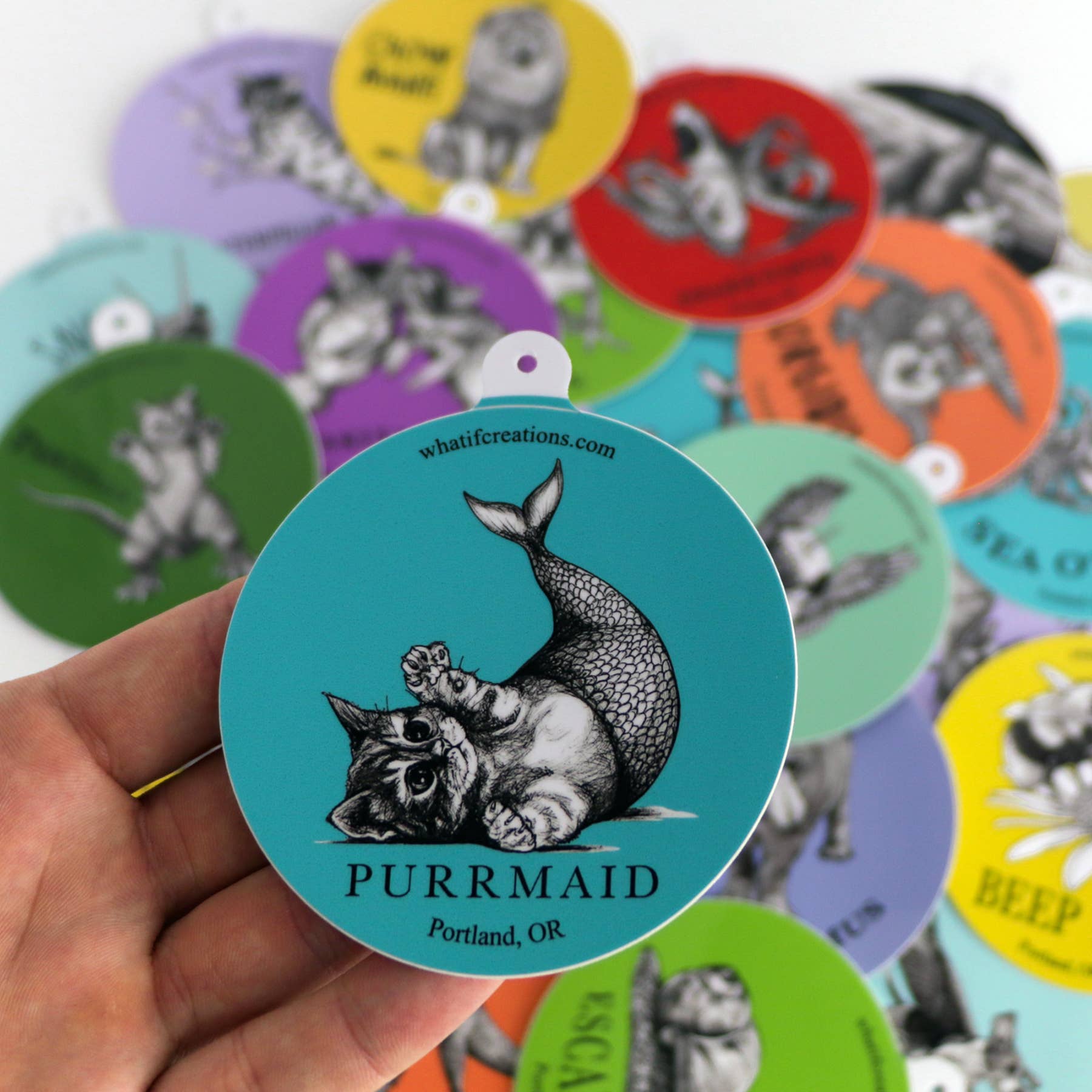 Whatif Creations - Wholesale Sticker - Girtle 3" Vinyl Sticker1