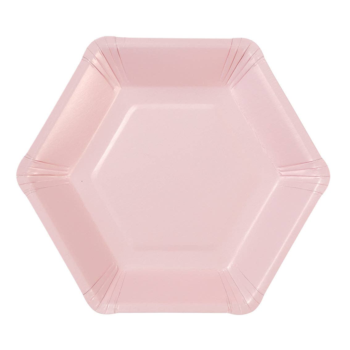 Talking Tables USA - Wholesale Disposable Plate - Pastel Hexagonal Plates - 12 Pack | Party Plates |4