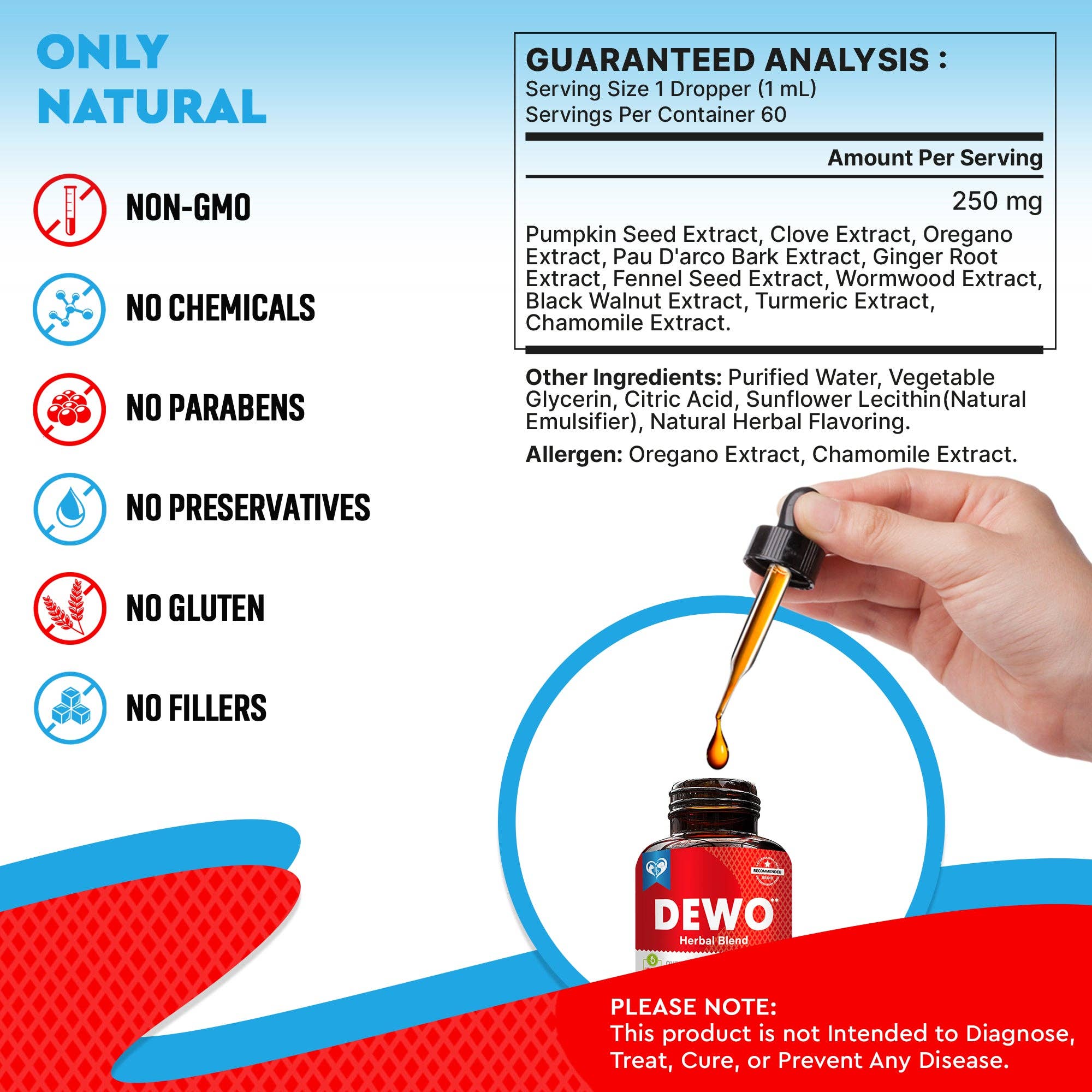 Beloved Pets - Wholesale Pet Supplement - Cat/Dog - Natural Cat & Dog Intestinal Defense - Herbal Cleanse Broad 6