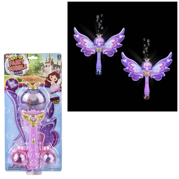 La Luna Bella - Toys - Wholesale Light-Up Toy - Kids & Baby - 14" LIGHT-UP FAIRY BUBBLE WAND LLB Light-up Toys