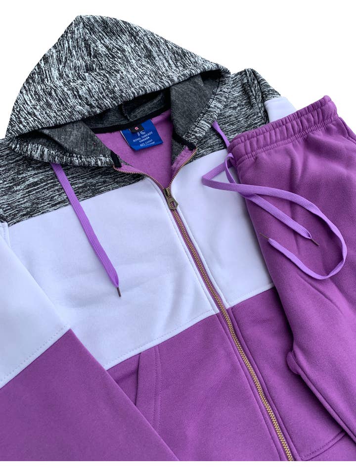 Royal Threads – wholesale Activewear set – Women′s – Women’s Colorful Fleece Sweatsuit Sweat Jacket & Jogger Sweatpants Outfit13