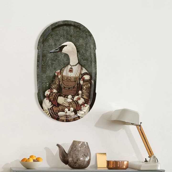 Ibride - Wholesale Wall Accent - Ellipses tray - BIANCA
