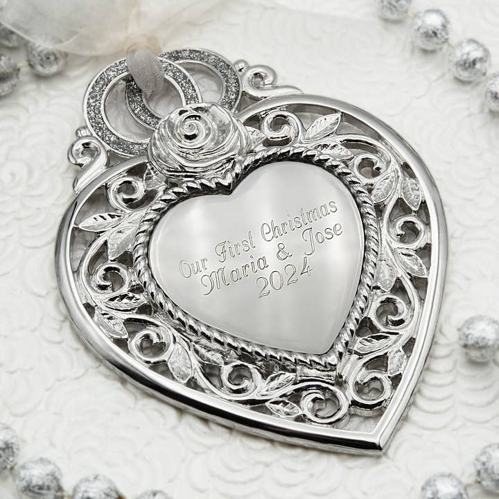 Silver Heart Wedding Keepsake for wholesale by Gloria Duchin