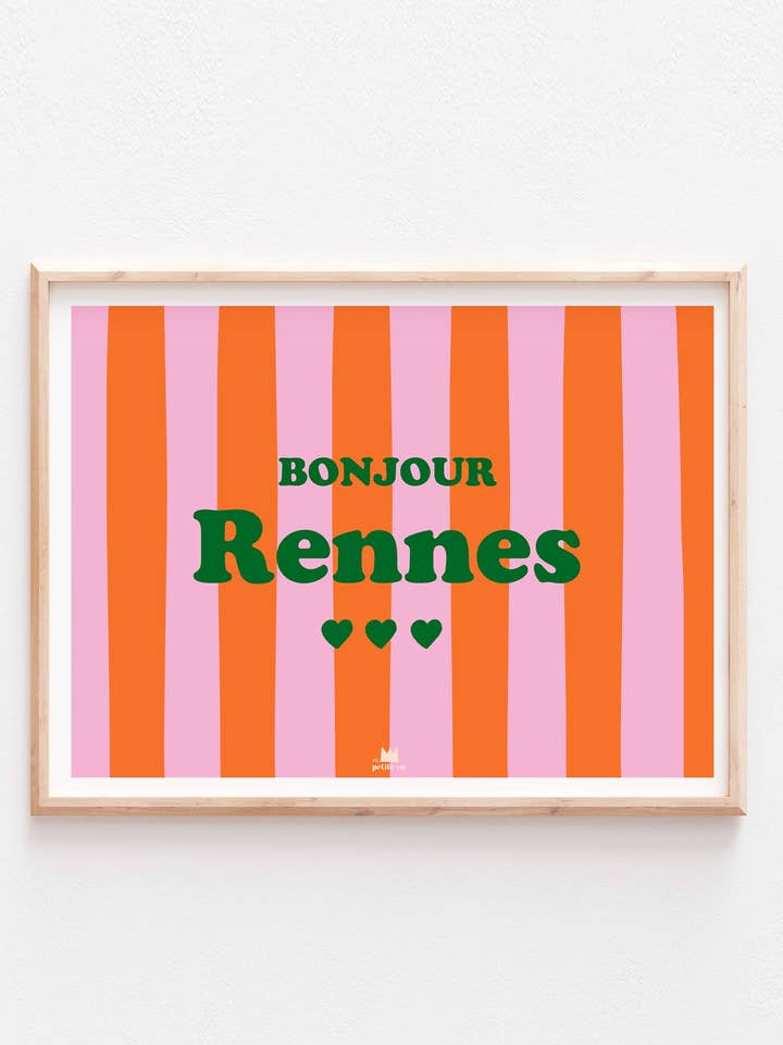 Poster personalizzato - Hello « city » (A3 - 30 x 40 cm) per la vendita all'ingrosso da parte di Ma Petite Vie