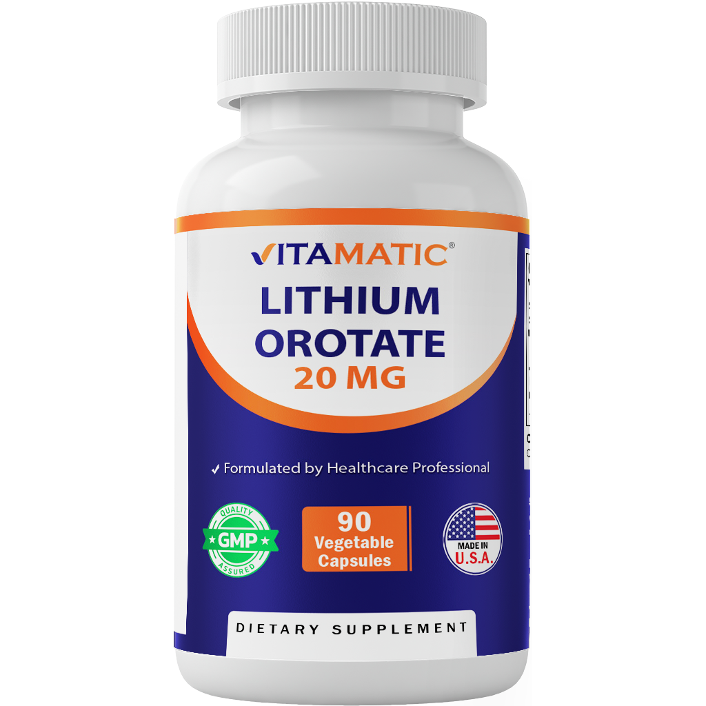 Vitamatic – Engroshandel Kosttilskud og vitaminer – Vitamatic | Lithium Orotat 20 mg | 90 kapsler0