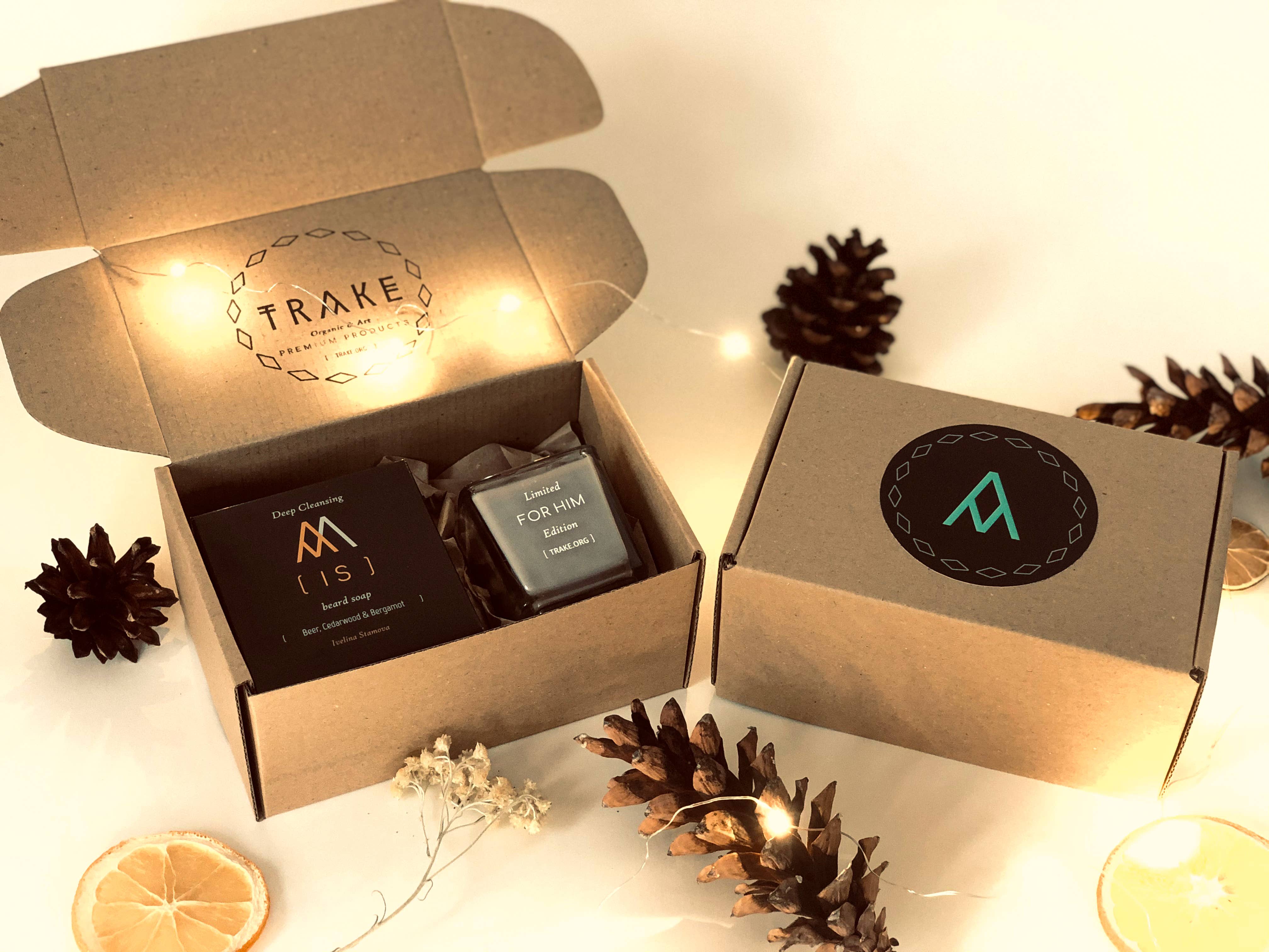 TRAKE - Wholesale Beard Wash/Shampoo - Soap and Candle Kit for Him (Beard Soap and Man Candle)3
