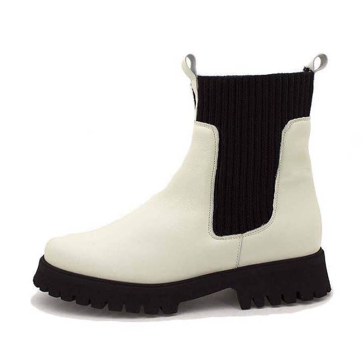 Bottine en cuir glacé 225644 pour la vente par PieSanto