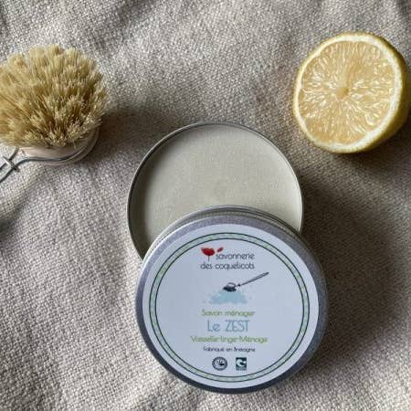 Zest household soap for wholesale by Savonnerie des Coquelicots
