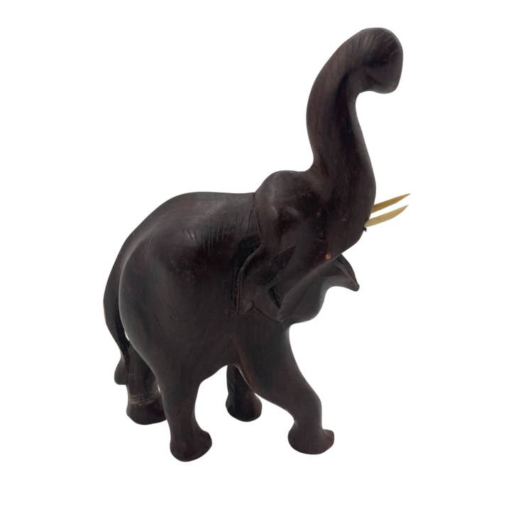 India Overseas Trading Corporation – wholesale Decorative figurine – Vintage 8" Rosewood Elephant Statue