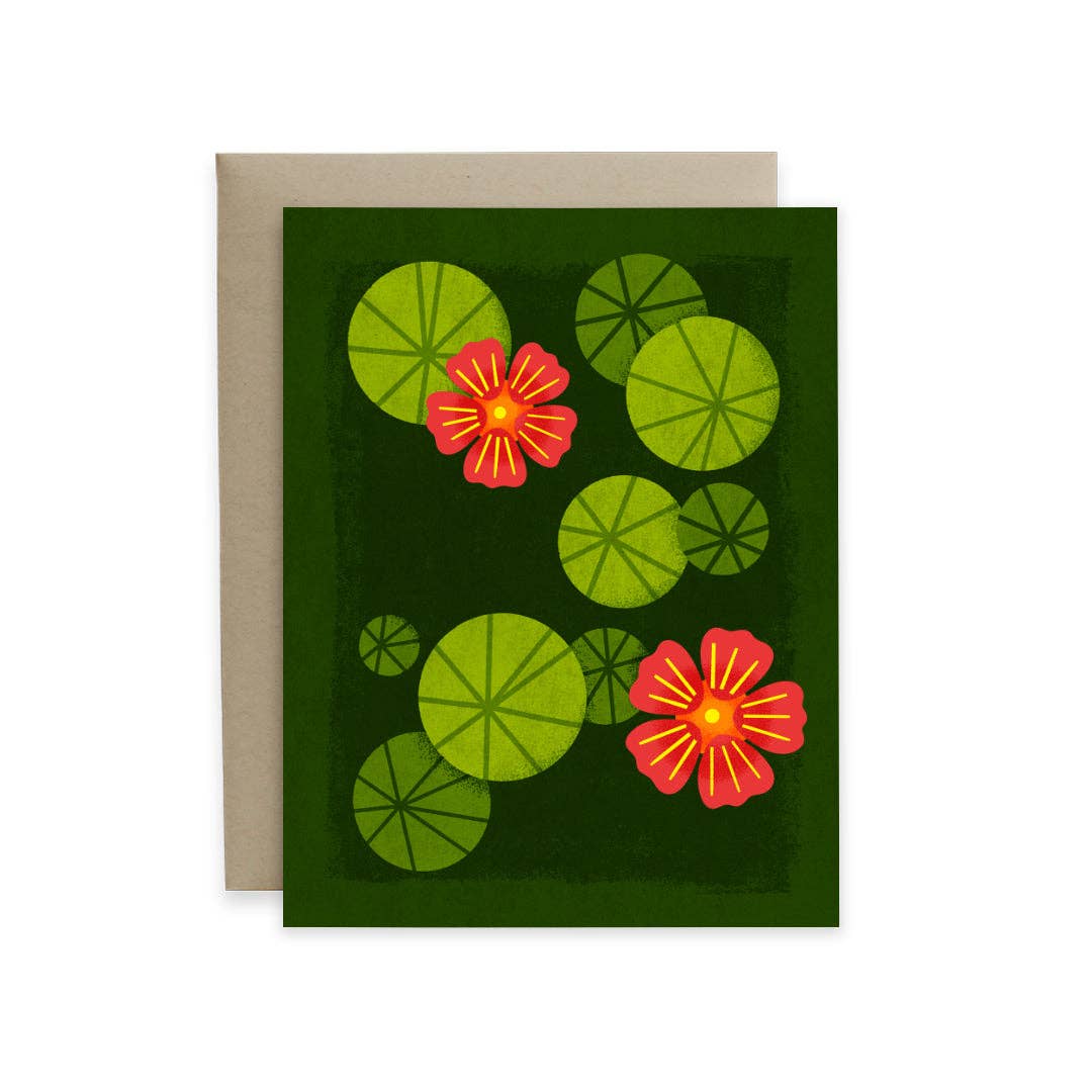 Hideaway House Studio - Wholesale Everyday Greeting Card - Nasturtium Card0