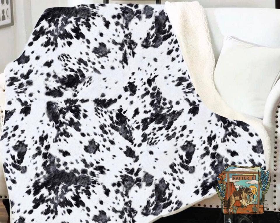 Rafter B Leather – wholesale Prydnadsfilt – Mjukt XL western-filt med sherpa-baksida10