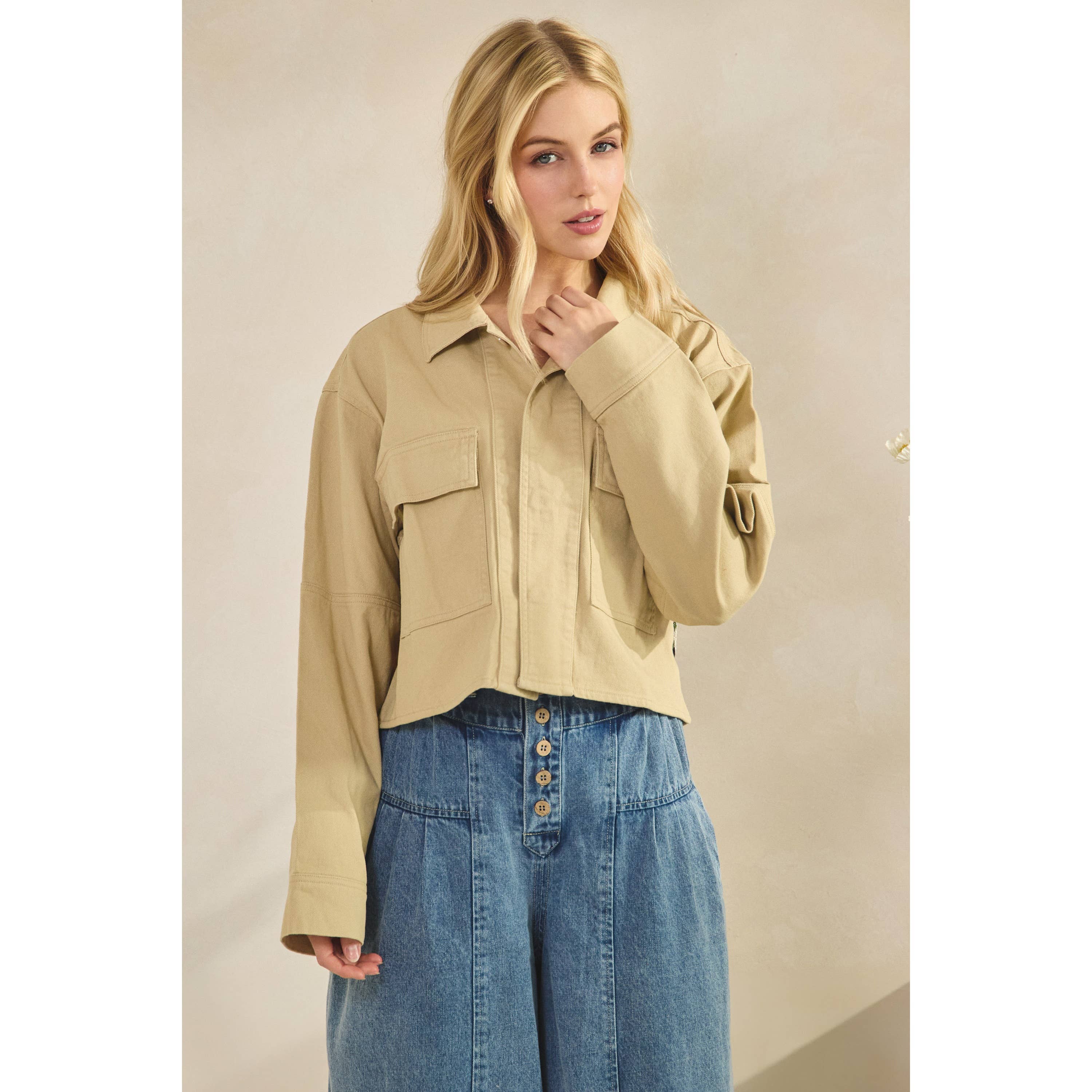 Veveret – Blusão - Mulher por atacado – Casaco com Contraste de Lantejoulas4