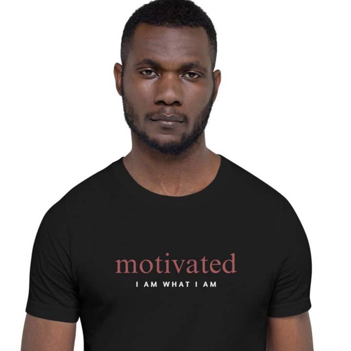 Motivated Adult Unisex T-Shirt for wholesale by I Am What I Am Shop