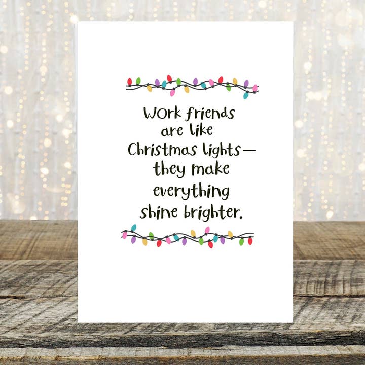 Work Friends Coworker Christmas Card for wholesale by Card & Story