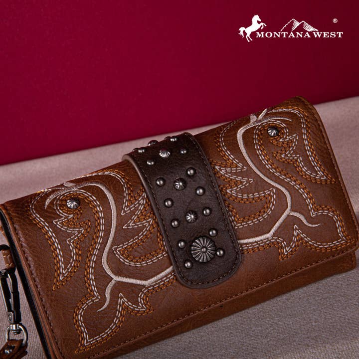 Montana West - Wholesale Wallet - Women's - MW1247-W002 Montana West Embroidered Collection Wallet