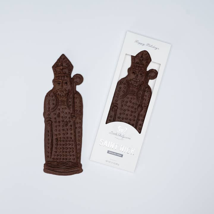 Little Belgians - Wholesale Chocolate Bar - DARK COCOA SPECULOOS GIFT SAINT NICK!!--Sold out for 20251