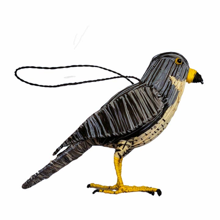 Amazon Ecology – wholesale Prydnad – FALCON FÅGEL - RÄTTVISEMÄRKT JULGRANSDEKORATION - VÄVD AV PERUANSK AMAZONAS HANTVERKARE