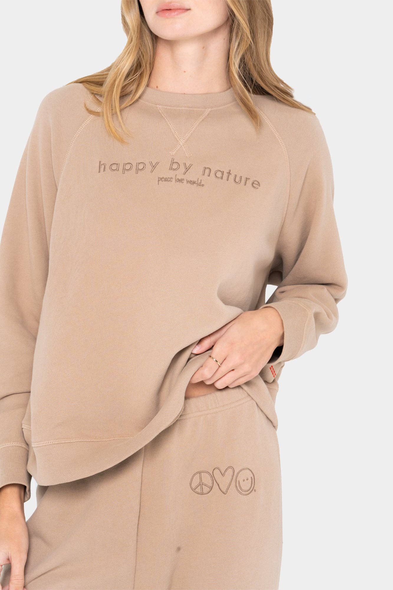 Peace Love World - Wholesale Sweatshirt - Women's - Core Crewneck Sweatshirt3