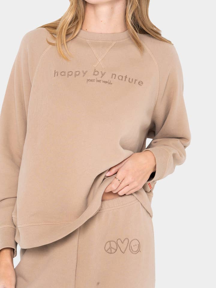 Peace Love World - Wholesale Sweatshirt - Women's - Core Crewneck Sweatshirt3