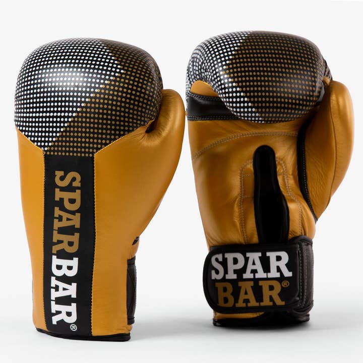 SPARBAR® SB1 KLITTENBAND BOKSHANDSCHOEN - ZWART & GOUD voor wholesale door SPARBAR