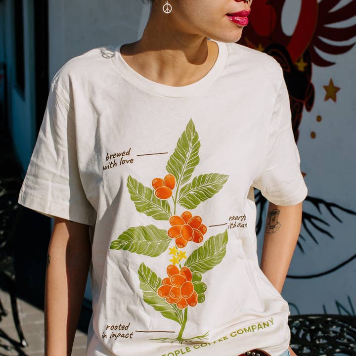 Camiseta de Café Elaborada con Amor (Unisex) para venta al por mayor de Rising For People Coffee Company