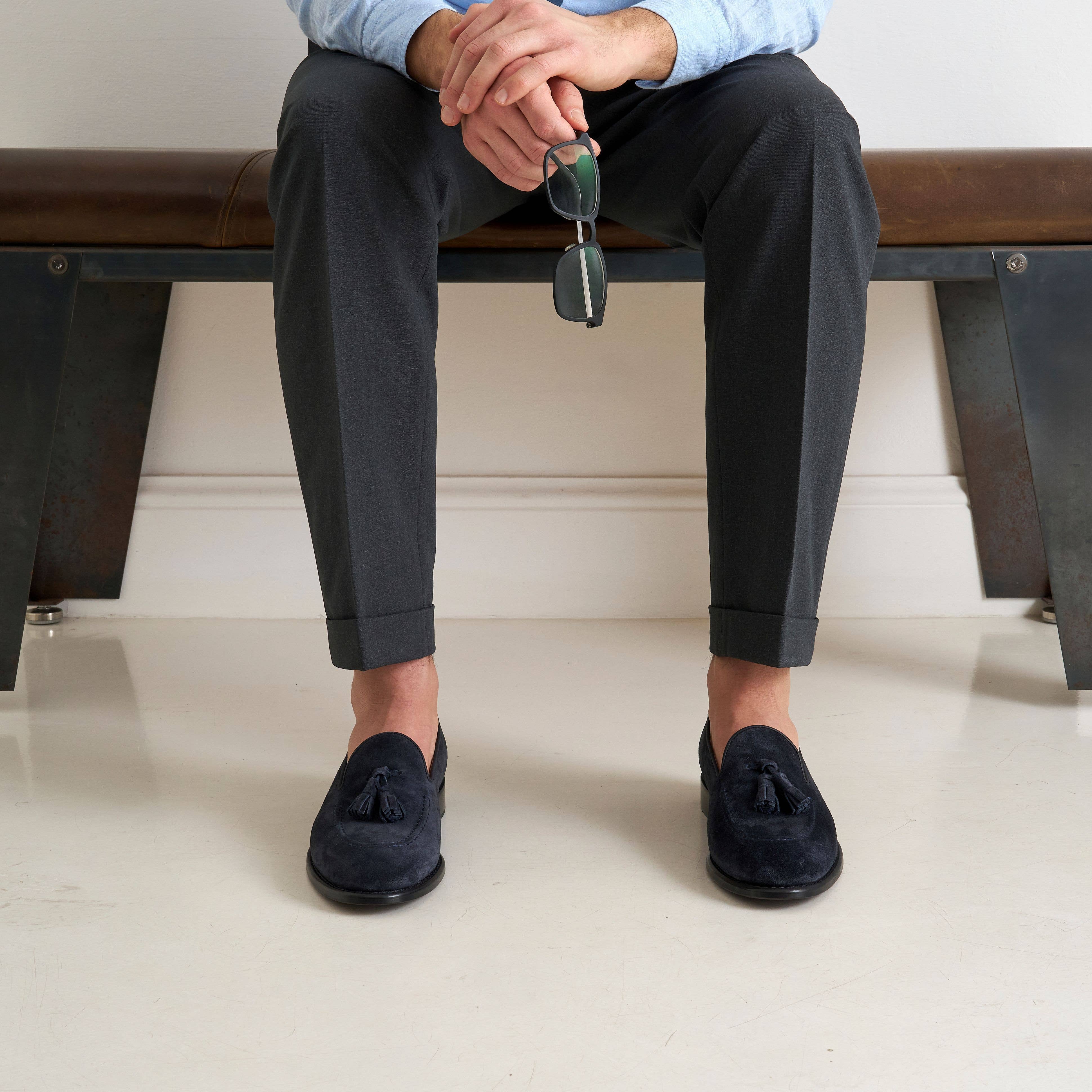 British Passport - Wholesale Moccasins - Men's - Blue Loafer - Art.BP13436