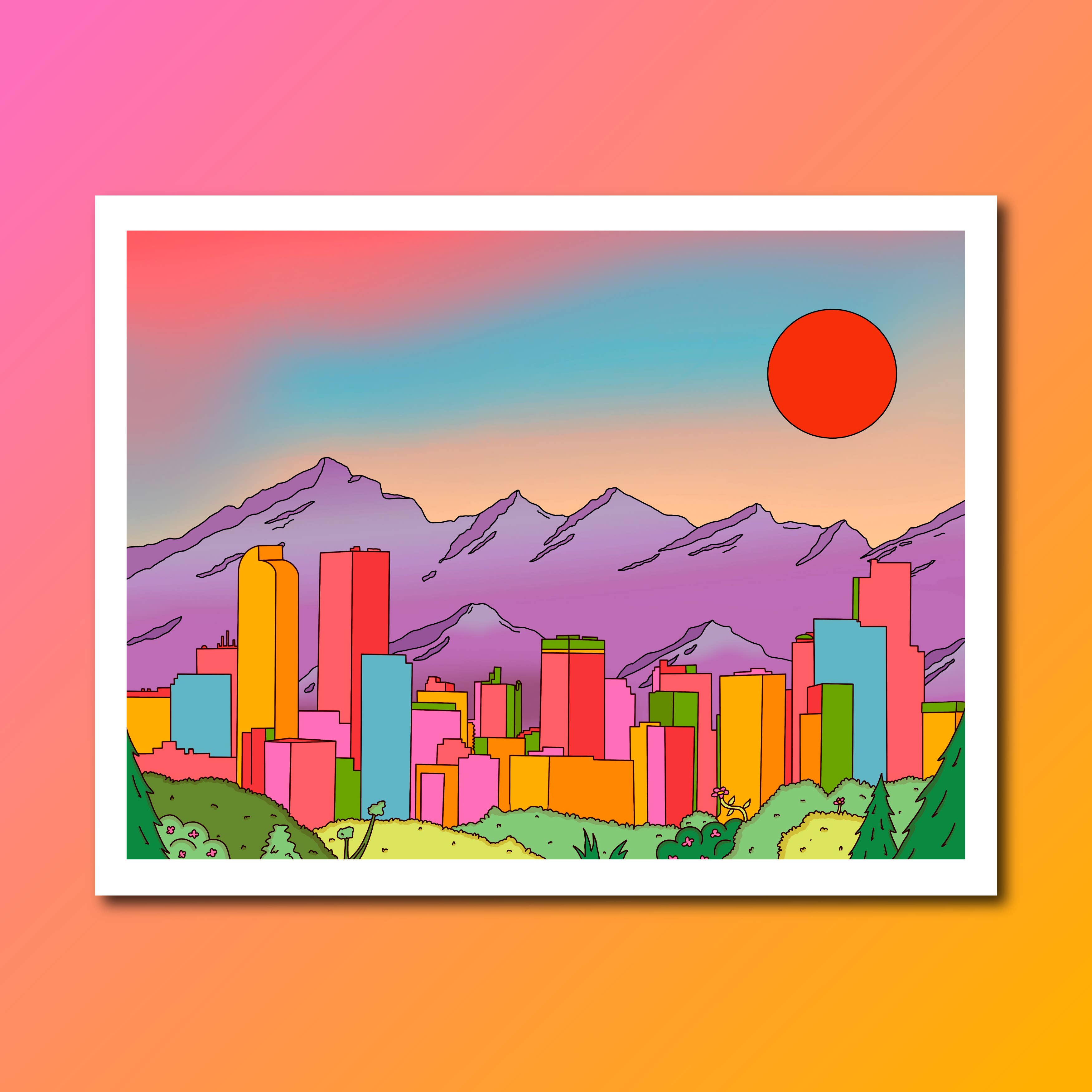 Katie Scarlett - Vendita all'ingrosso Stampa artistica - Stampa d'Arte dello Skyline di Denver0