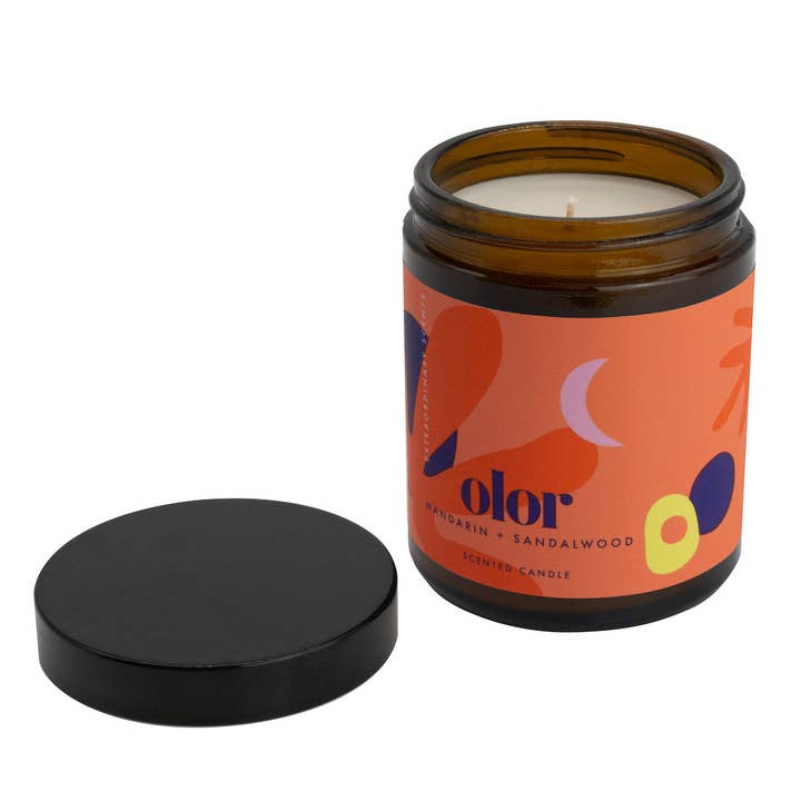 OLOR – wholesale Jar/filled candle – Mandarin + Sandalwood Jar Candle2