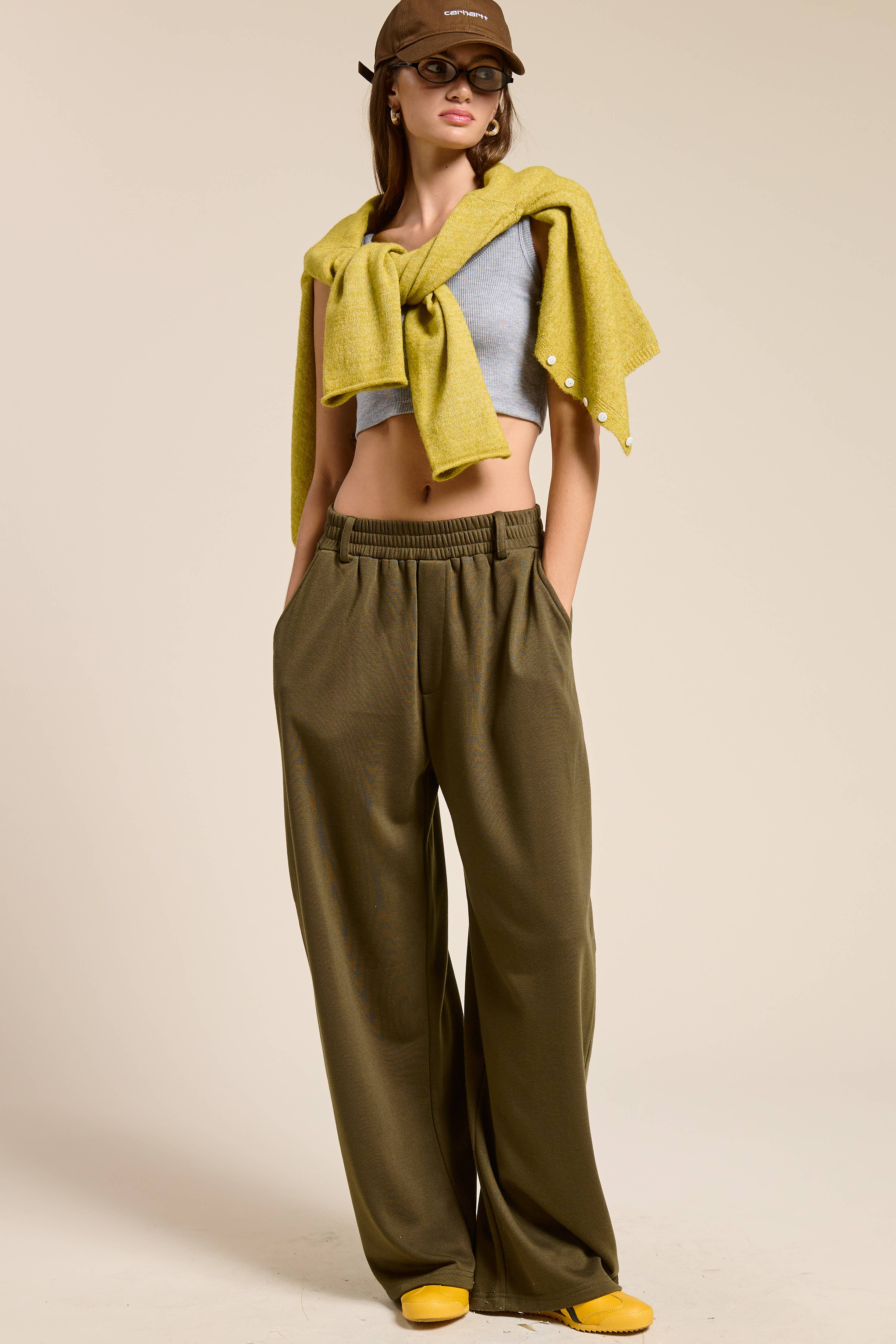 Mimosa - Wholesale Lounge Sweatpants/Joggers - Women's - Tailored Wide Leg Knit Sweatpants4