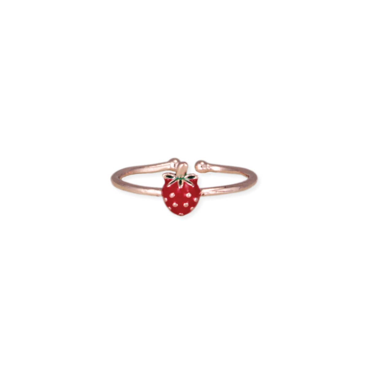 ZAD - Wholesale Band/Stacked Ring - Sweet Strawberry Gold Ring1