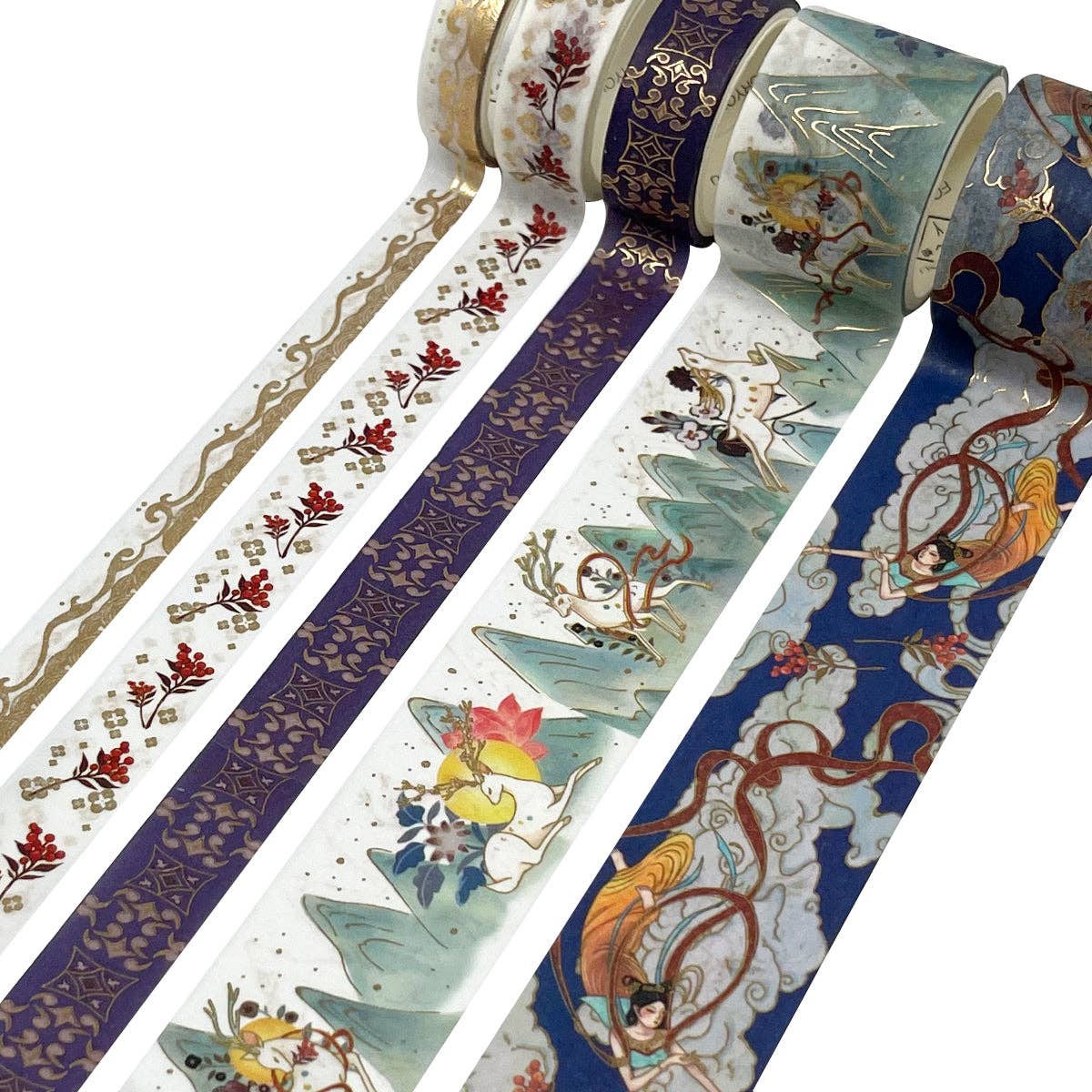 Wrapables.com - Wholesale Washi Tape - Wrapables Decorative Gold Foil Washi Tape and Sticker Set34