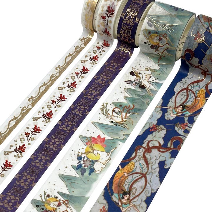 Wrapables.com - Wholesale Washi Tape - Wrapables Decorative Gold Foil Washi Tape and Sticker Set34