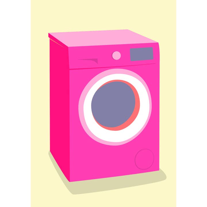 Cartão postal - design Classics - máquina de lavar por atacado de nobis design