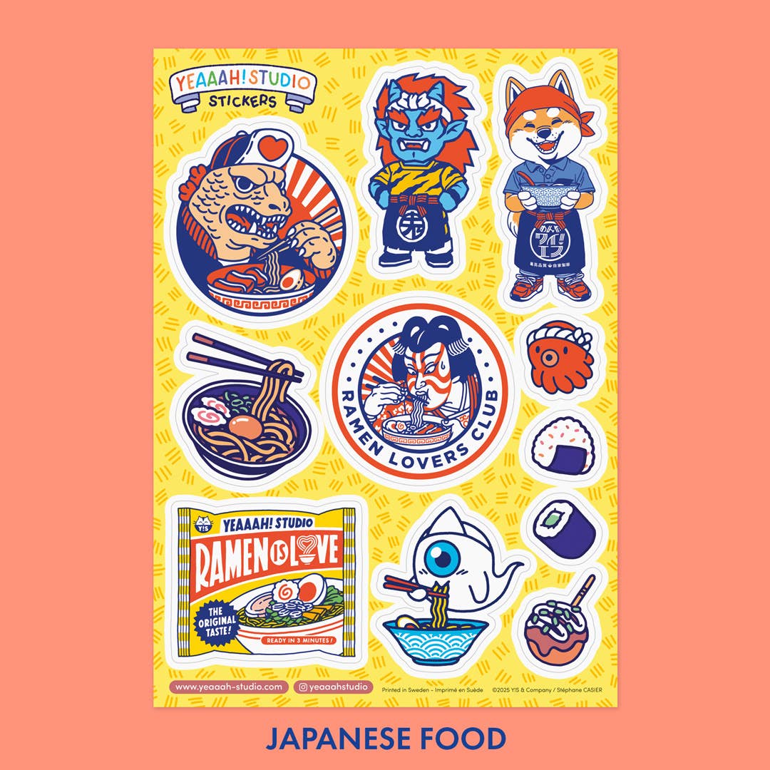 Yeaaah! Studio - Wholesale Sticker - Sticker sheets: 5 different versions to choose from8