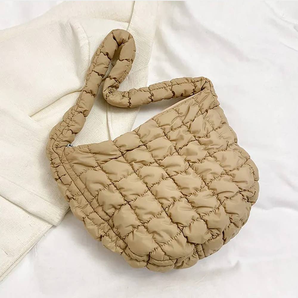 Sensibling Corp. - Wholesale Shoulder Bag - Women's - Quilted Puffer Tote / Shoulder Bag Cloud Bag8