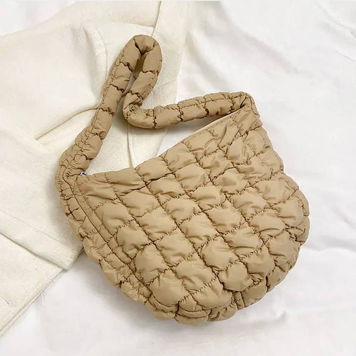 Sensibling Corp. - Wholesale Shoulder Bag - Women's - Quilted Puffer Tote / Shoulder Bag Cloud Bag8