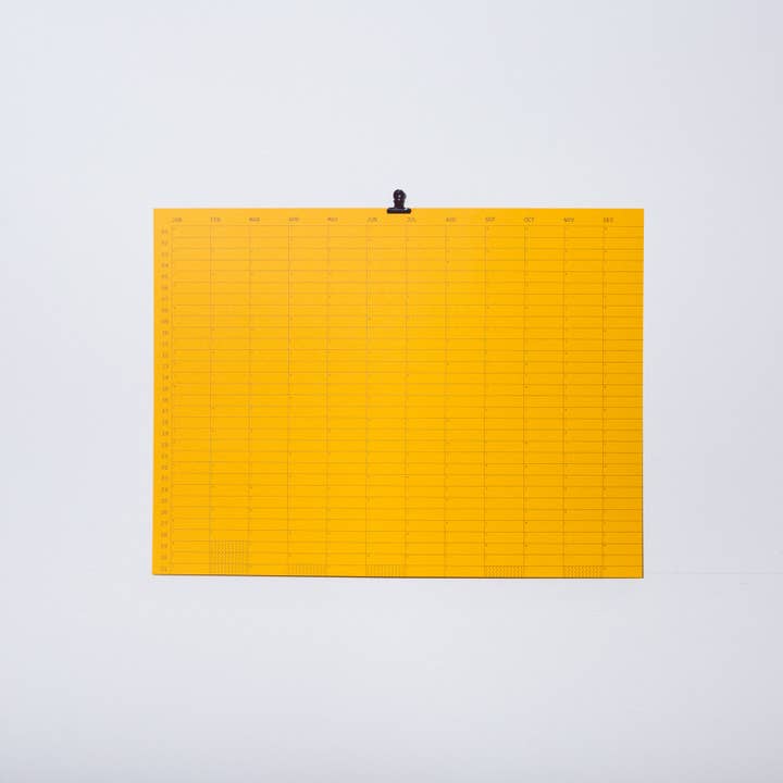 Case Study - Wholesale Calendar - 2025 Yearly Wall Calendar - Citrine
